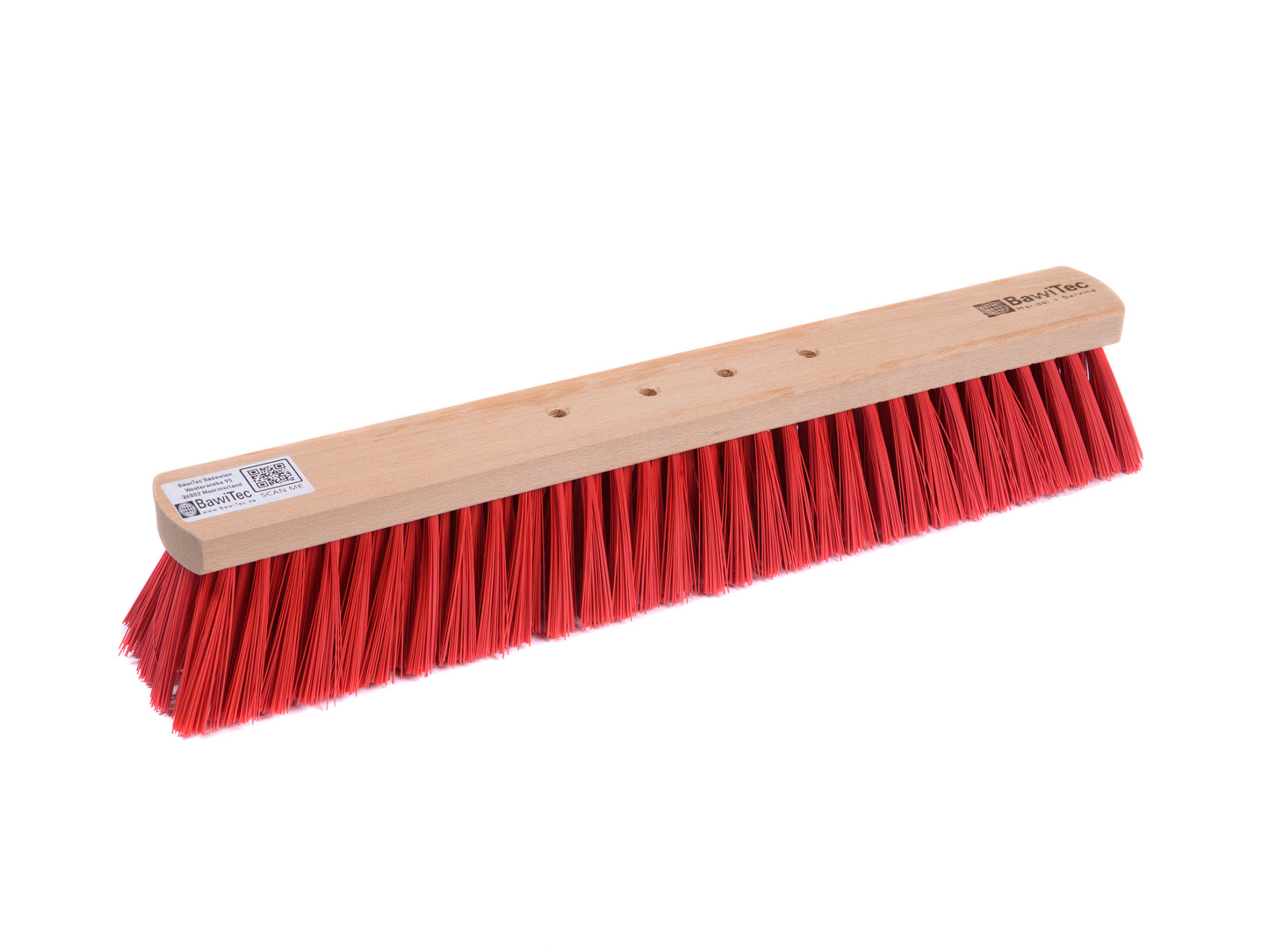Professional street broom Elaston bristles red with 4-hole change system Broom without handle Scrub broom