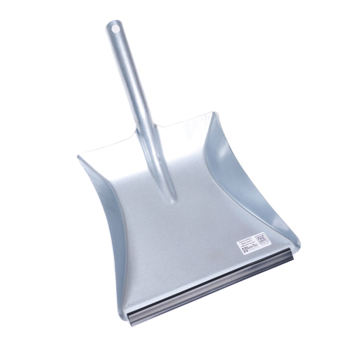 Pack of 2 sweeping set coconut hand brush 43cm long handle metal dustpan with lip