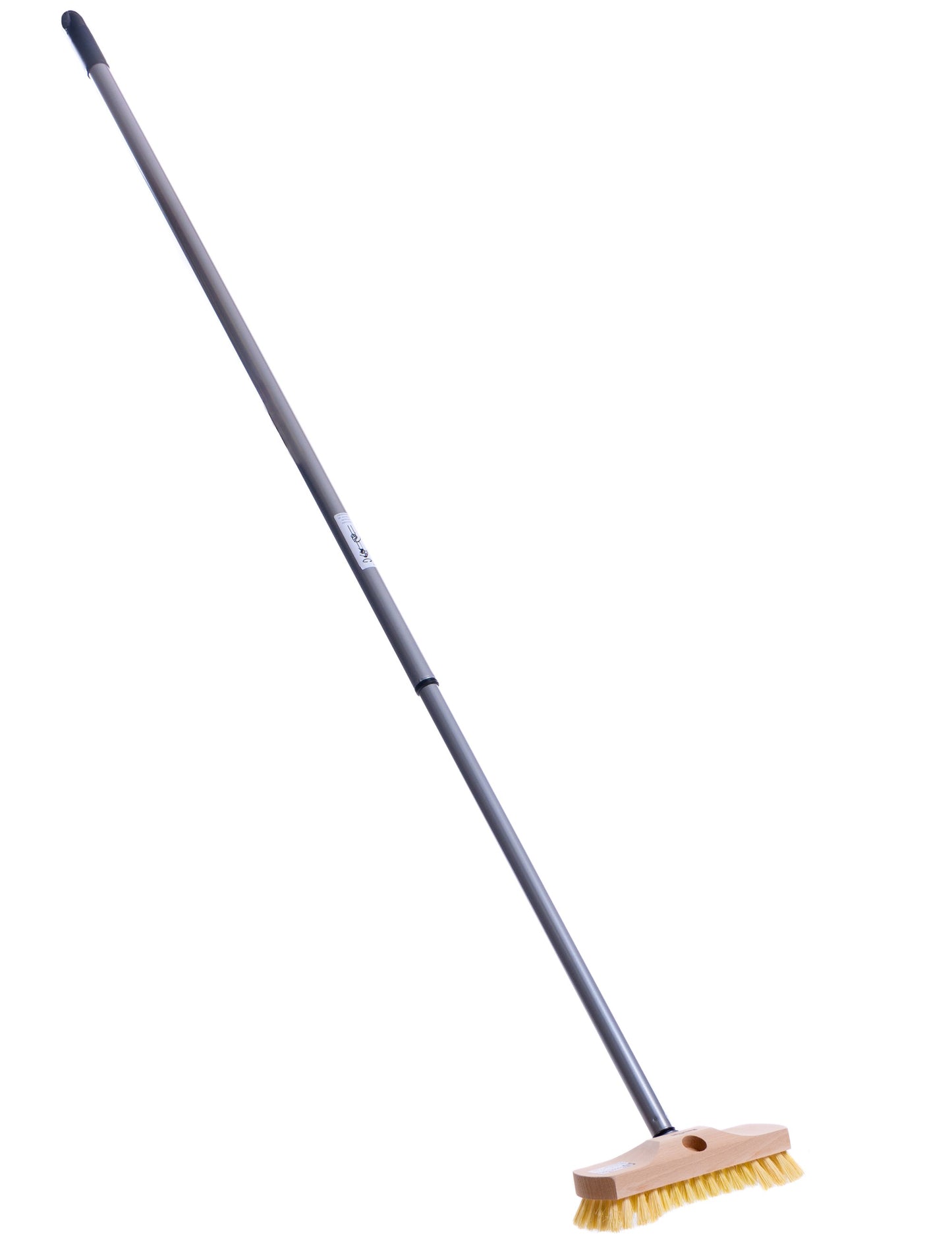Quality scrubber with beard/bristle edge and telescopic handle 200cm MyprenFibre bristles width 22cm