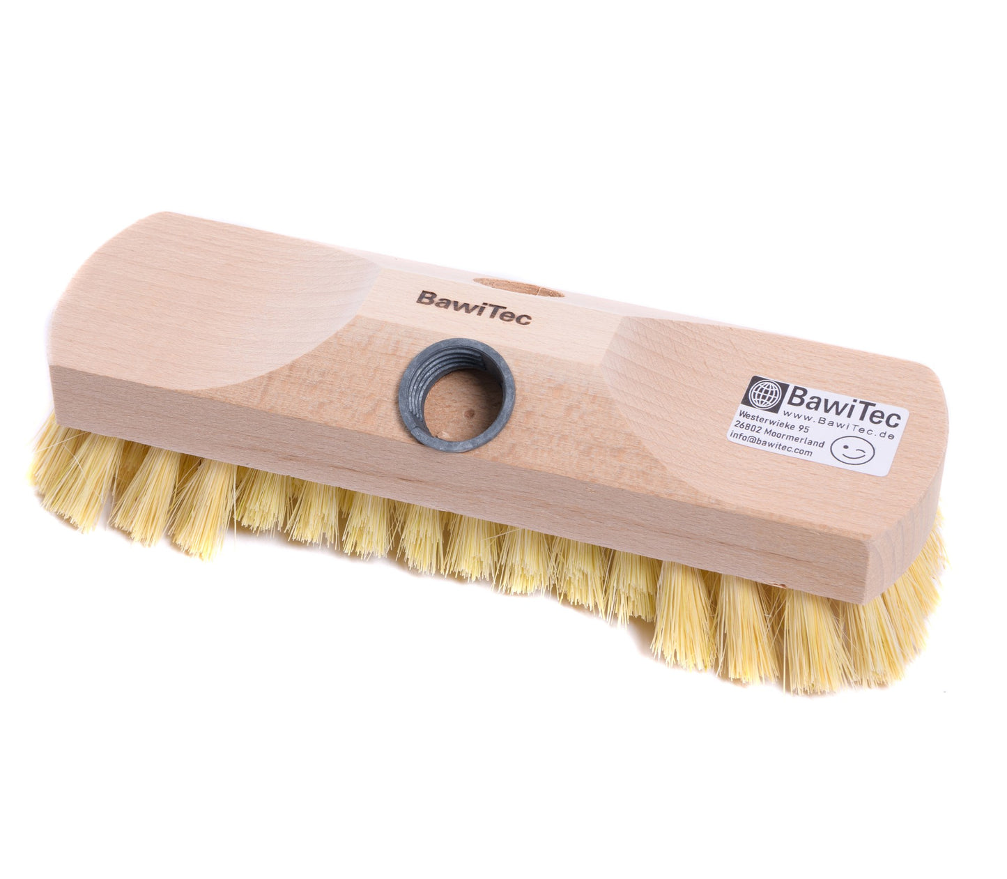 Schrubber 22cm MyprenFibre mit Bart und Gewinde Scheuerbürste ohne Stiel