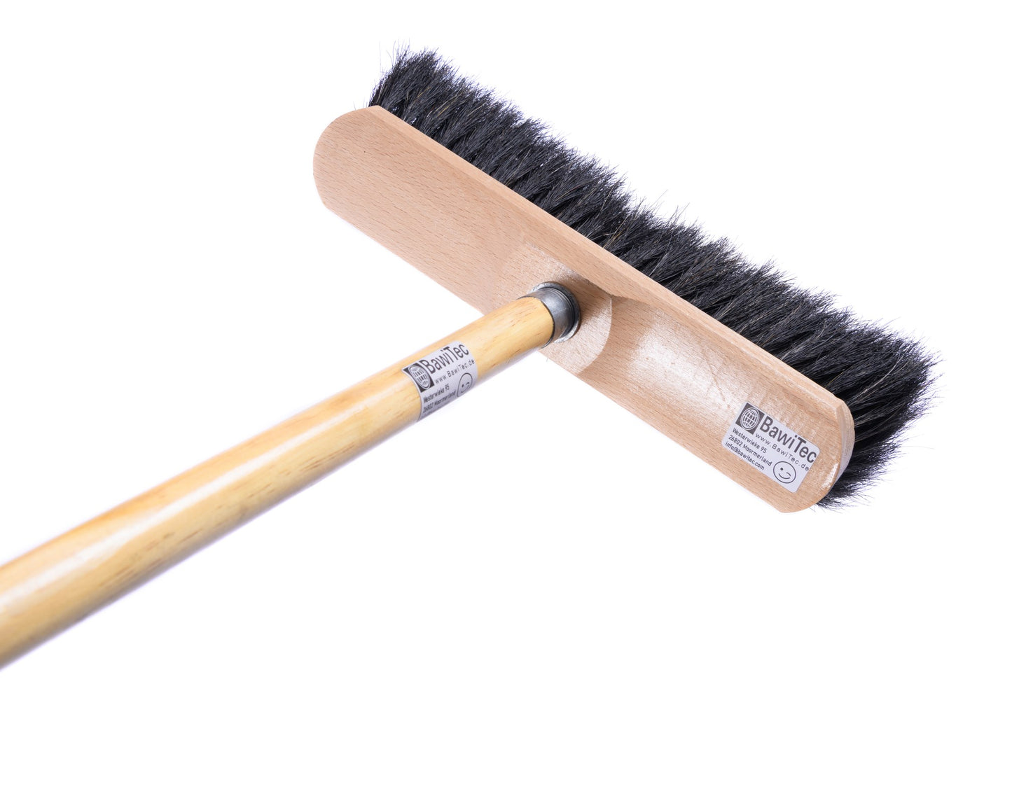 Komplett-Set Rosshaarbesen Zimmerbesen mit Holzstiel Handfeger und Kehrschaufel