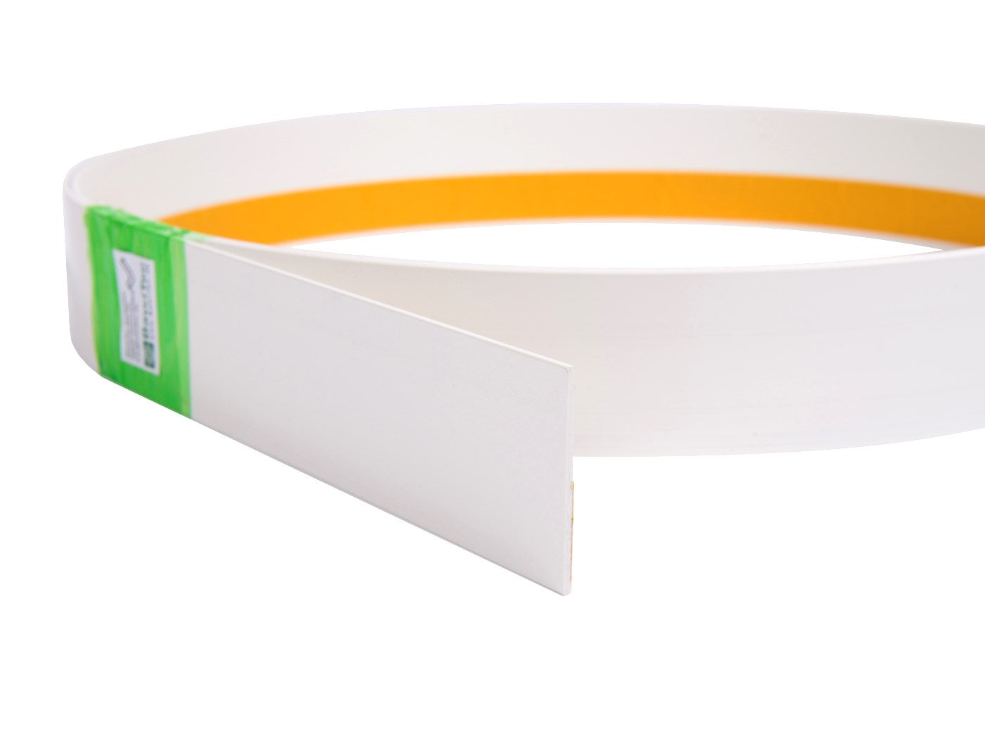 Plastic cover strip flat strip self-adhesive flat profile white for gluing