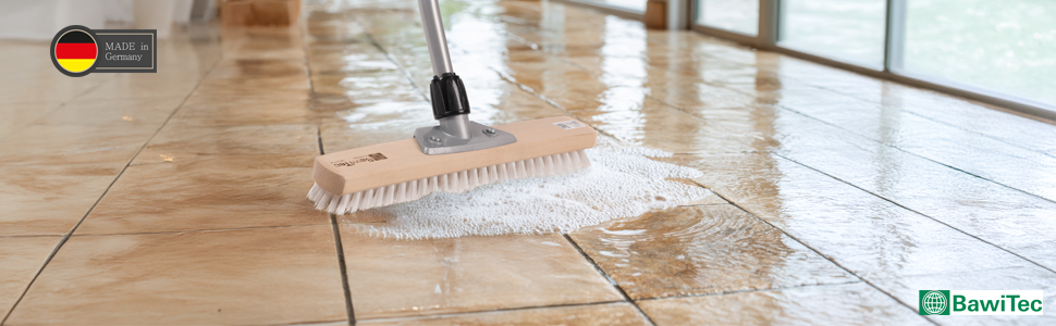 Large-capacity scrubber 40cm wide ppn plastic bristles with adjustable telescopic handle