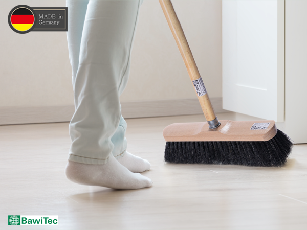 Rosshaar-Naturhaar Zimmerbesen Kehrbesen 30cm lackiert weiche Borsten mit oder oder Stiel