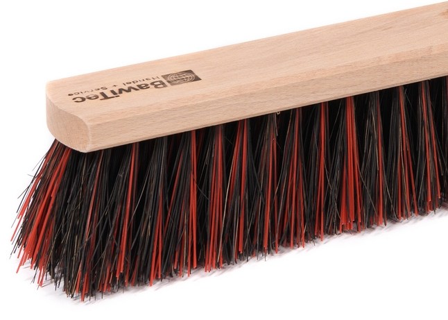 Outdoor broom street broom Arenga mix bristles with telescopic handle, infinitely extendable, sweeping broom with handle
