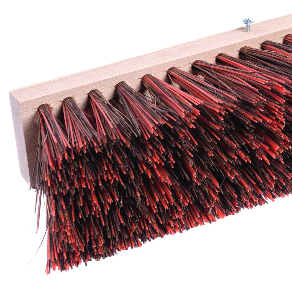 Robuster Straßenbesen BahiaMix-Borsten mit Stielloch Strassenfeger langen Borsten