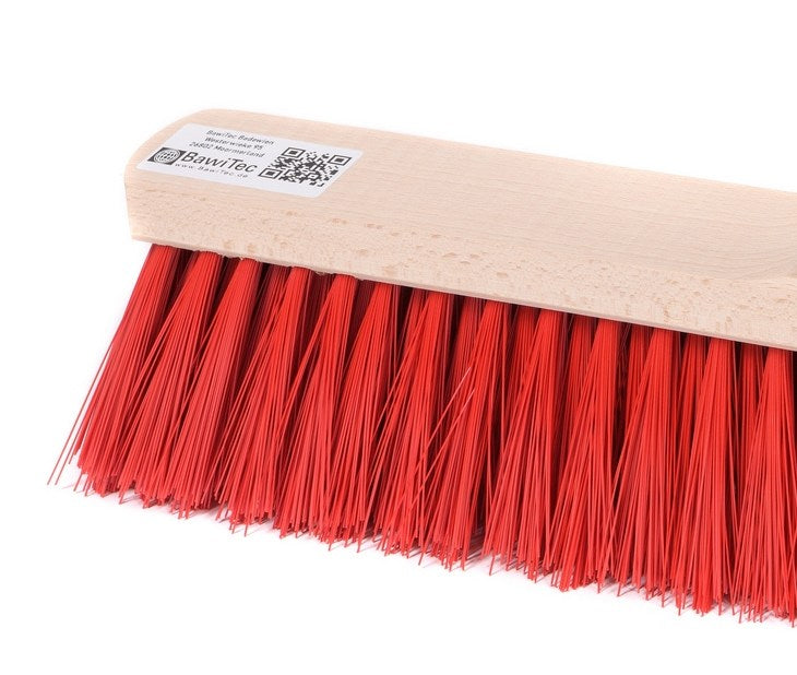 Universeller Straßenbesen Eralon-Elaston-Borsten rot mit Standard-Stielloch Besen