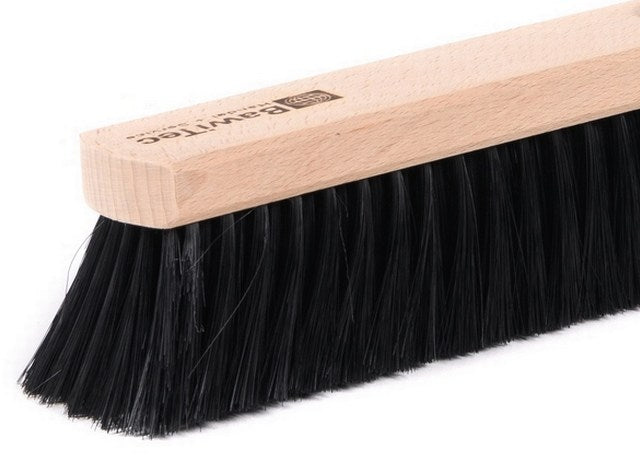 Hall broom synthetic hair bristles black with telescopic handle infinitely adjustable metal handle sweeping broom broom long