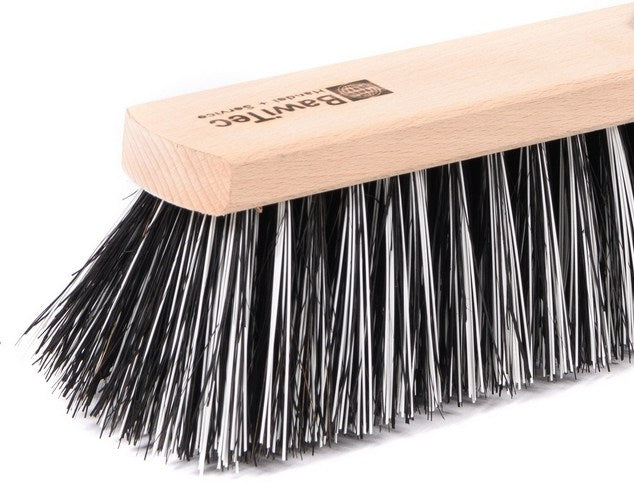 Street broom OssiBlitz bristle mix with telescopic handle, adjustable handle, broom handle, bristle mix