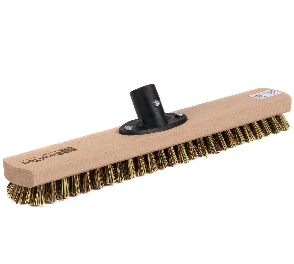 Professional scrubber large-capacity scrubber 40cm with plastic holder screwed without handle wooden scrubber