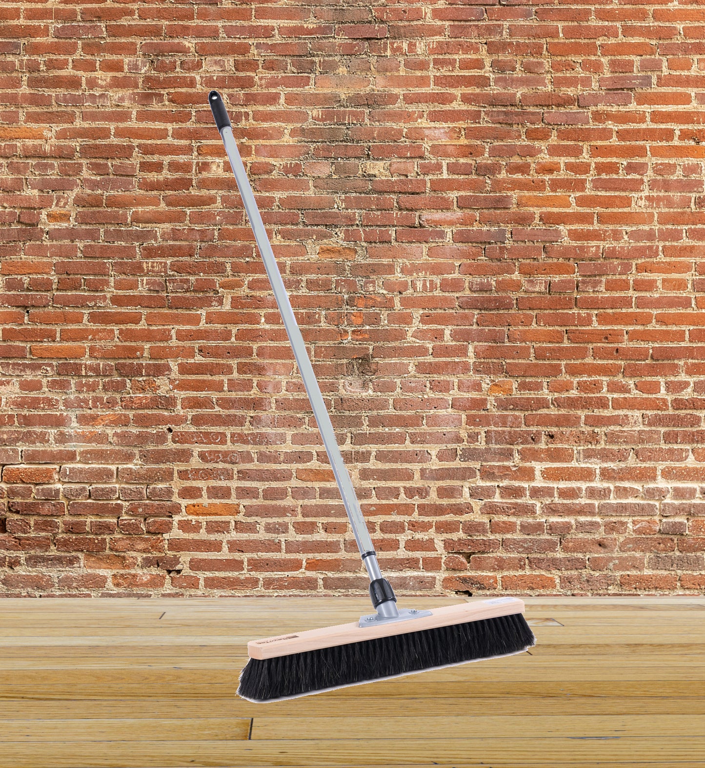 Natural hair horsehair broom with telescopic handle, very soft, hall broom, sweeping broom with metal handle