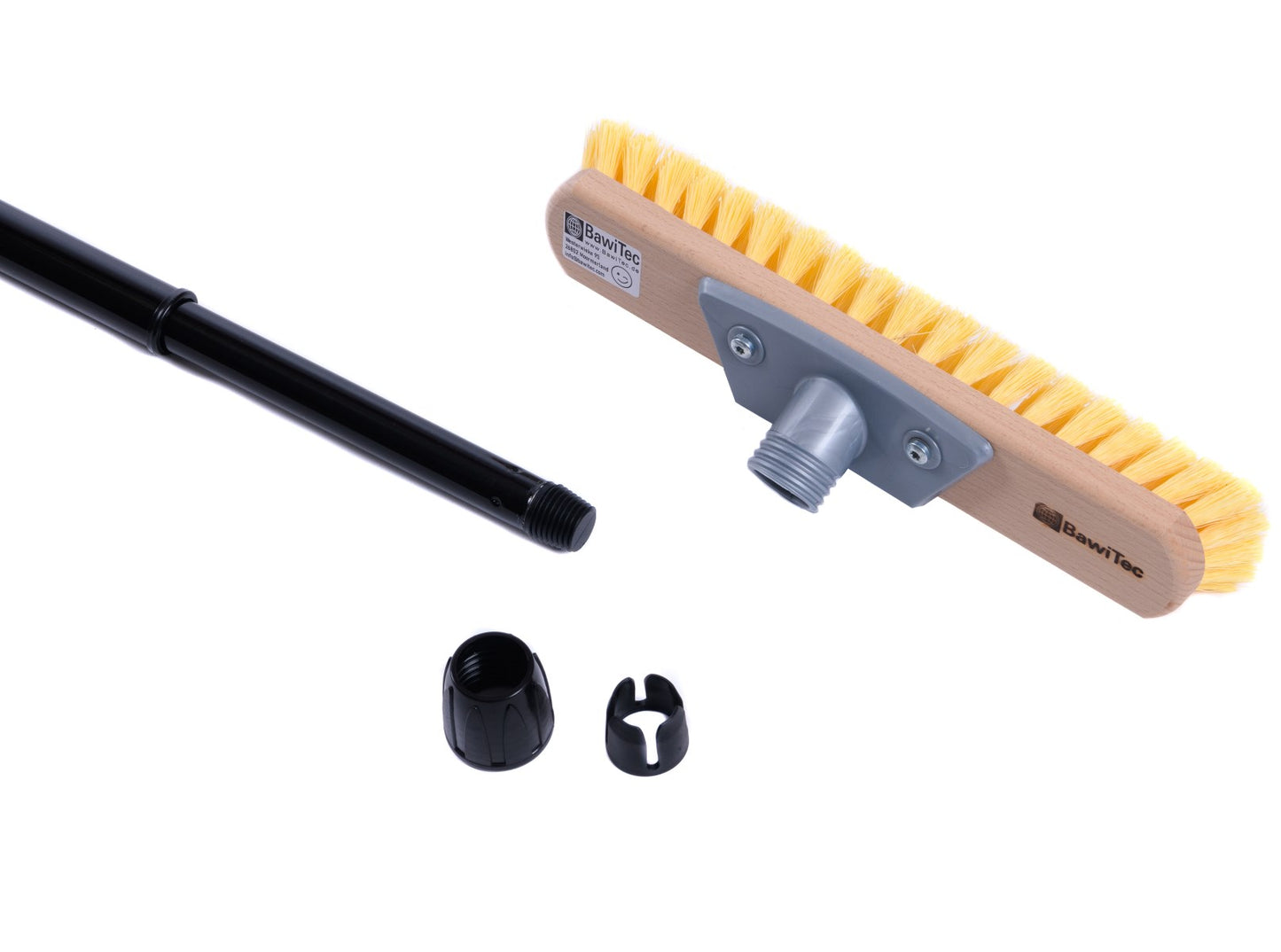 Wiper scrubber Myprene synthetic bristles width 30cm with metal telescopic handle