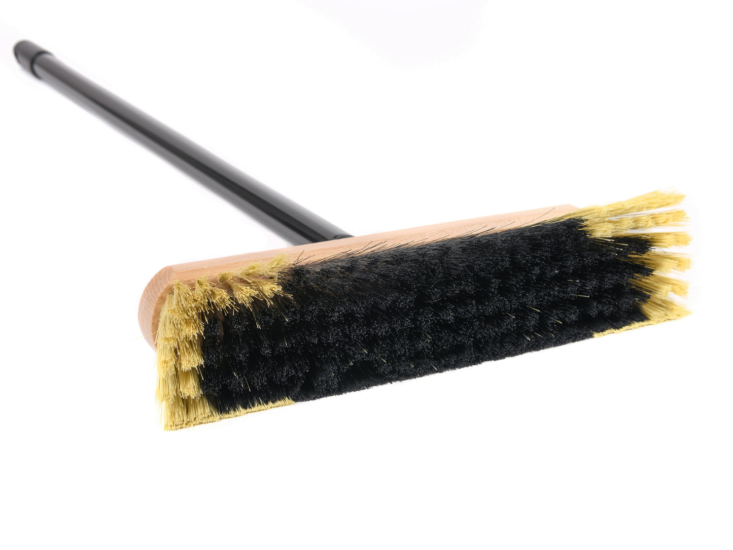 Qualitäts Zimmerbesen Kehrbesen 30cm Kunsthaar-Borsten weich mit Stiel Metallstiel 120cm Lang