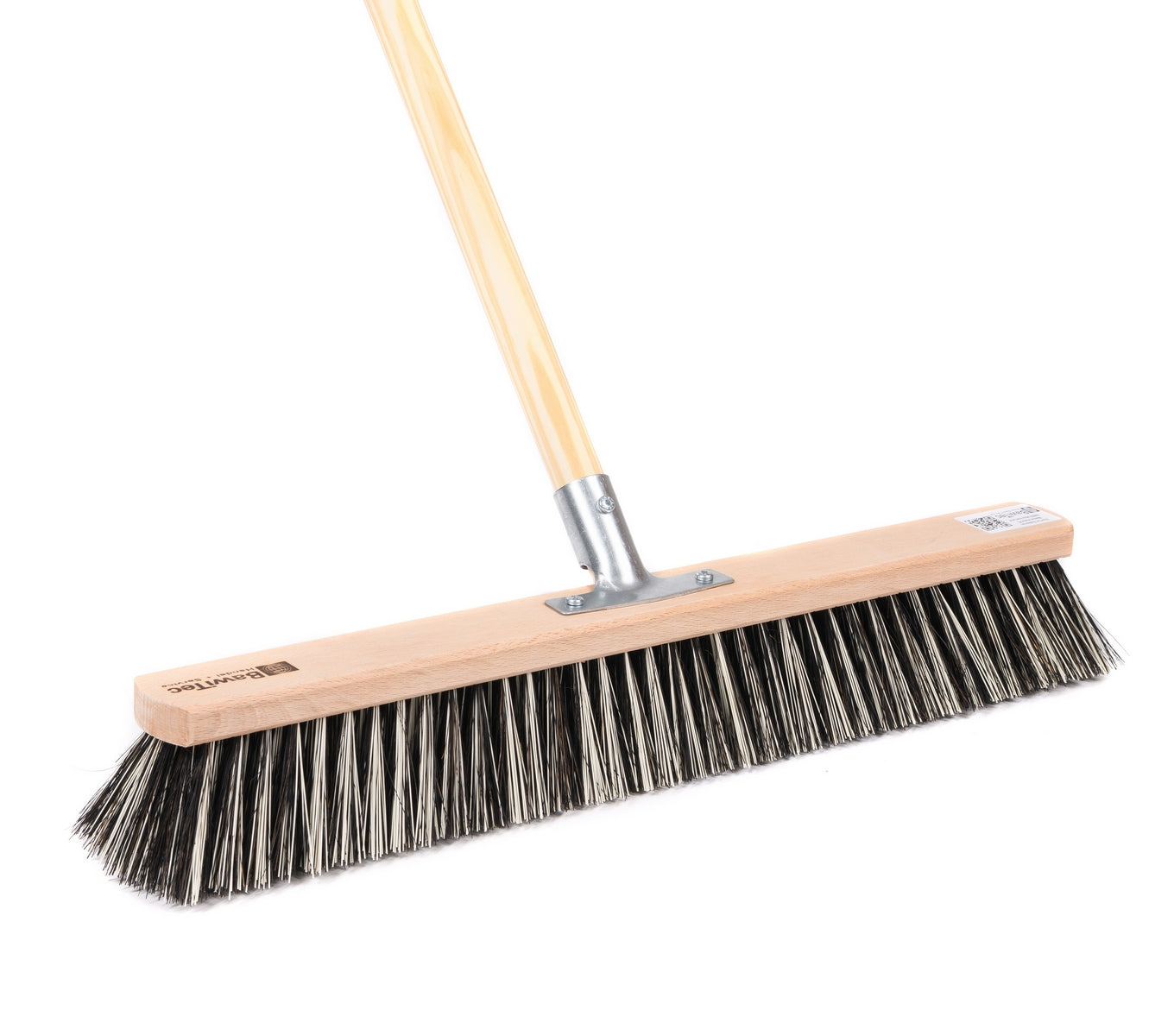 Professioneller Kehrbesen OssiBlitz-Borstenmix hart Besen Kehrbesen mit Stiel Holz Besenstiel