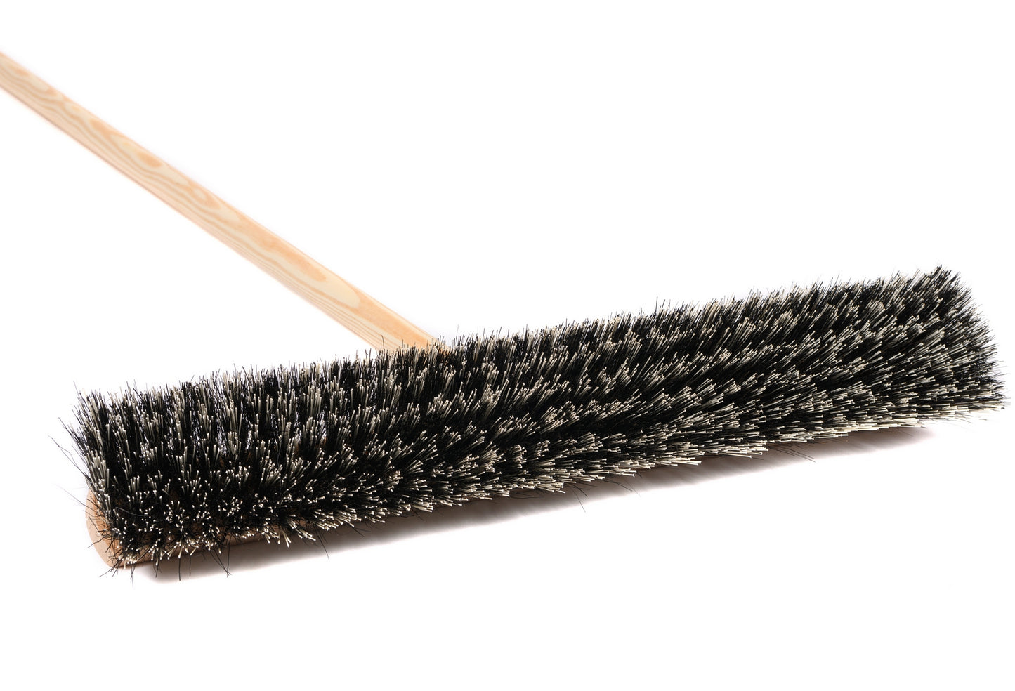 Professioneller Kehrbesen OssiBlitz-Borstenmix hart Besen Kehrbesen mit Stiel Holz Besenstiel