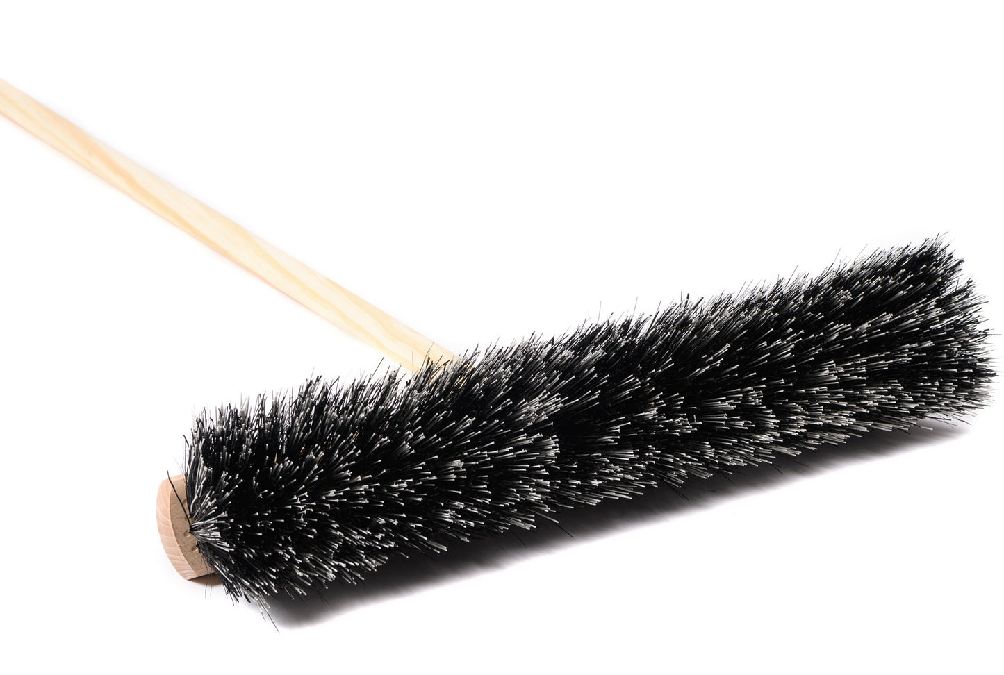 Spezieller Ossi-Blitz-Besen Borstenmix mit Stiel Holzstiel robuster Straßenbesen für draussen