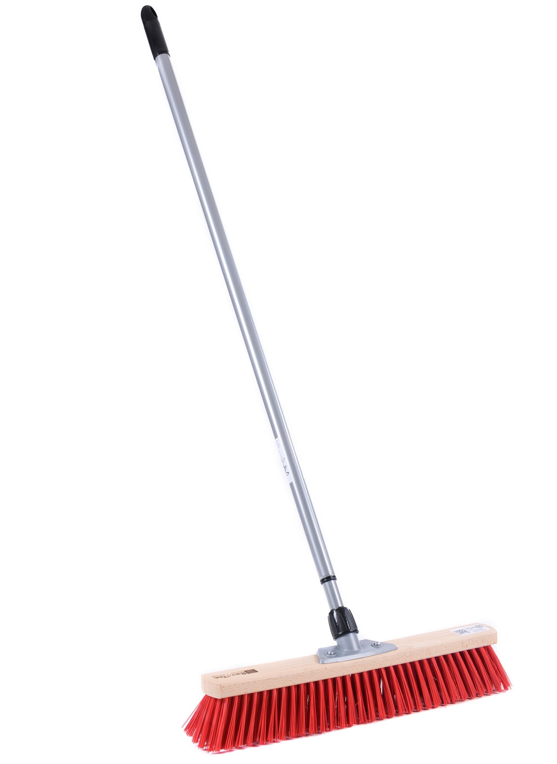 Street broom Elaston plastic bristles red with metal handle telescopic handle extendable sweeping broom broom with handle