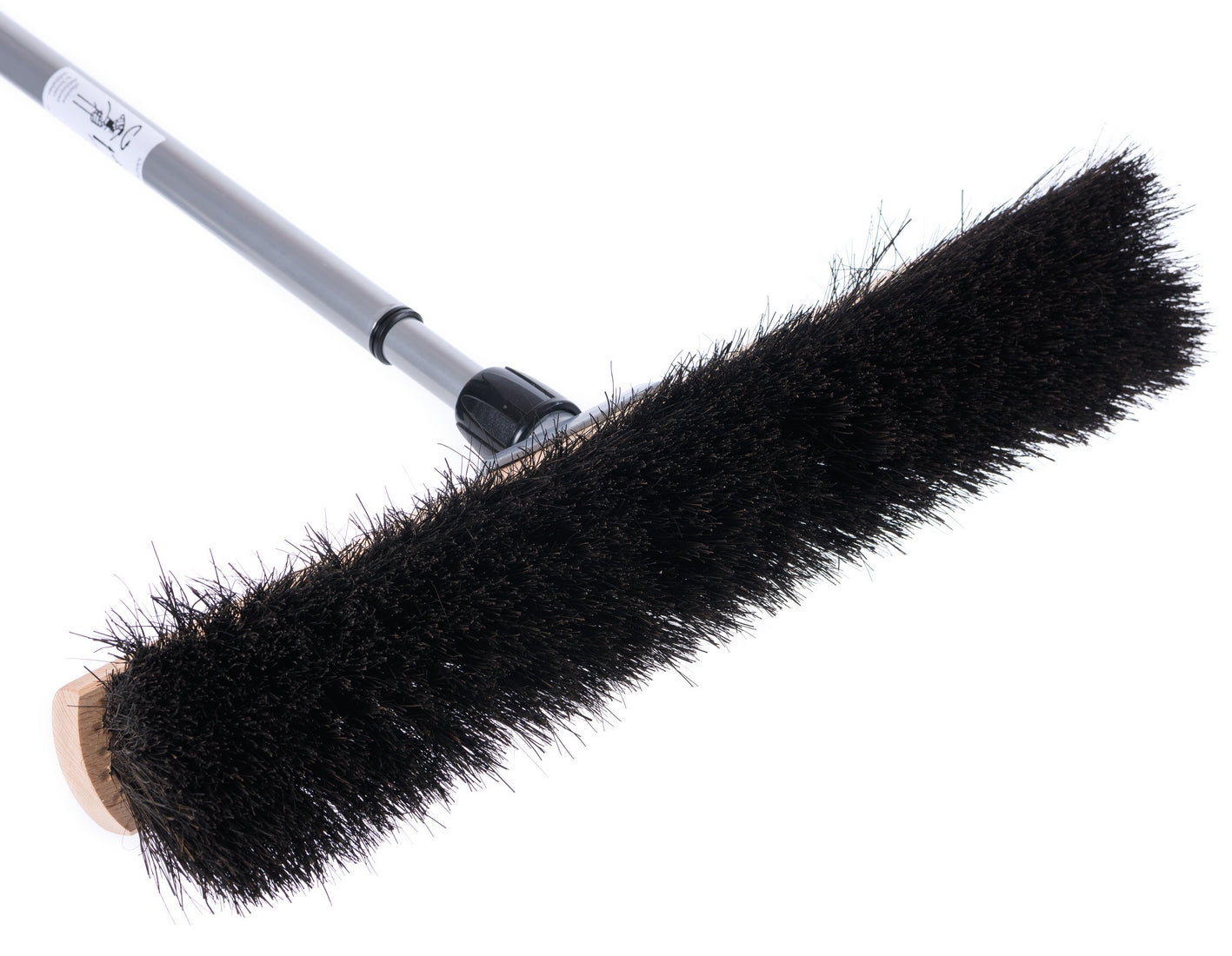 Sweeping broom arena broom wet/oil-resistant with telescopic handle max. 200cm length natural fiber bristles