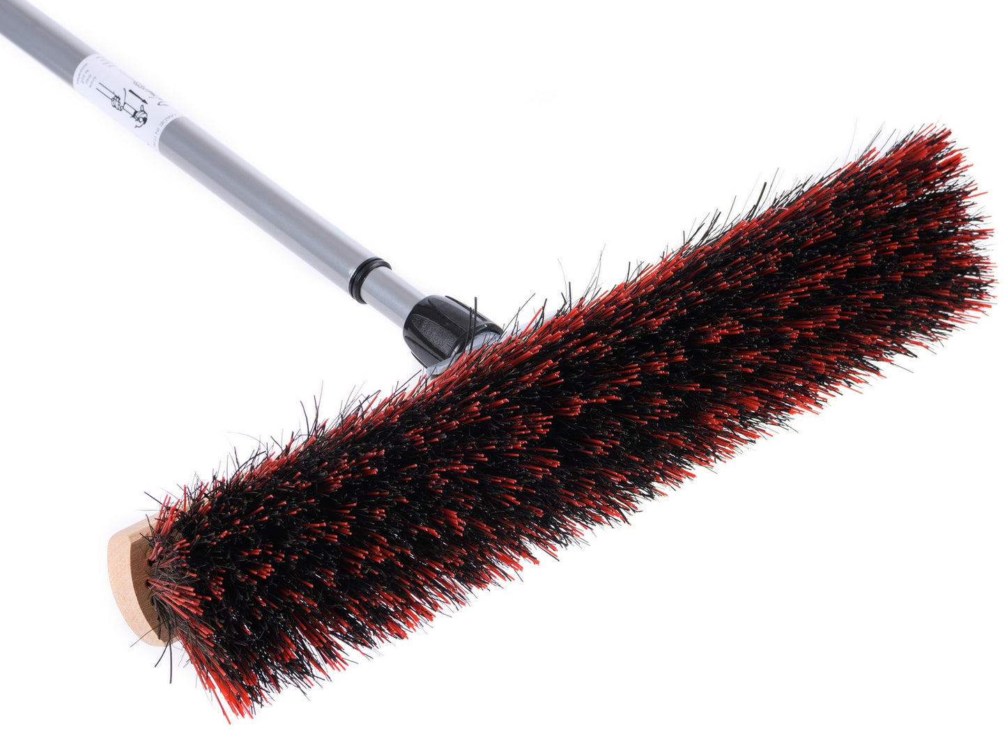 Outdoor broom street broom Arenga mix bristles with telescopic handle, infinitely extendable, sweeping broom with handle