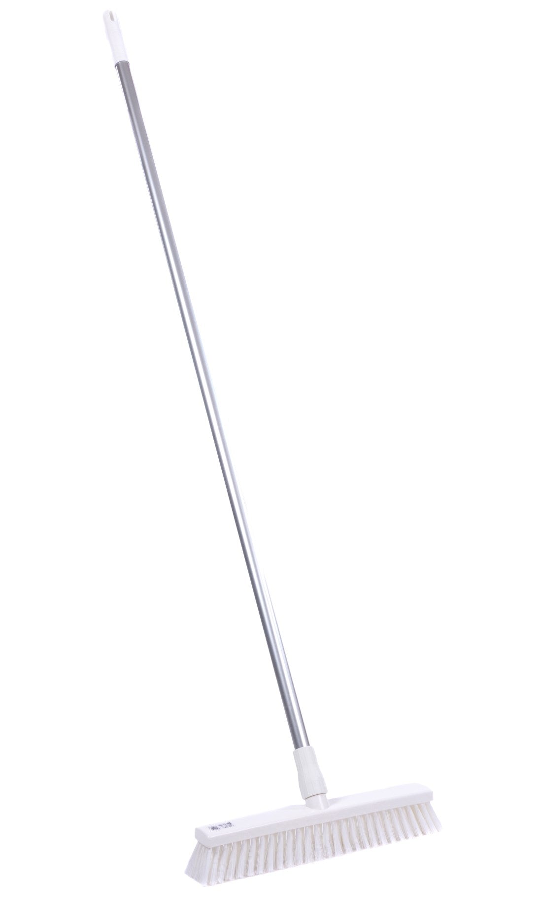 Professional hygiene broom (one-piece) hygiene broom according to HACCP with white or blue aluminum handle