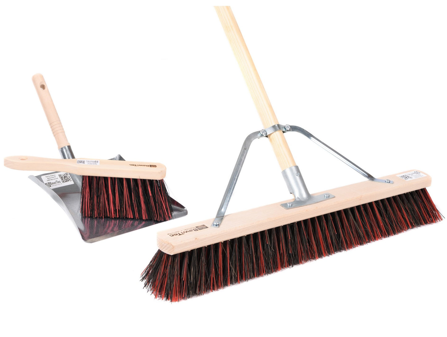Professional sweeping broom set ArengaMix with handle stabilizer 5 pieces.