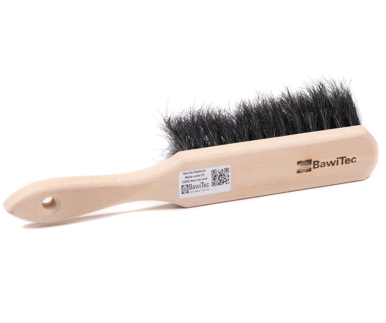 3 Stück Kehrgarnitur weiche Naturhaar-Rosshaar-Borsten Kehrset Handfeger 28cm und Metall-Kehrschaufel mit Lippe