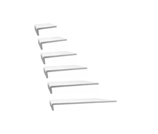 Hartschaumwinkel Dach- und Wandprofil Kunststoff-Winkelprofil weiß Länge 200cm Bauprofil