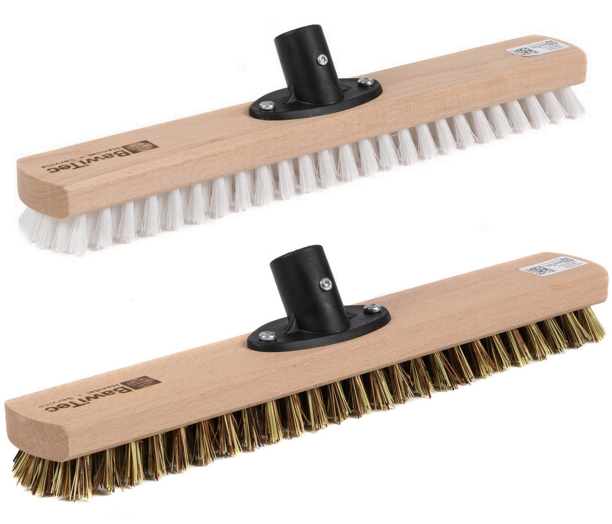 Professional scrubber large-capacity scrubber 40cm with plastic holder screwed without handle wooden scrubber