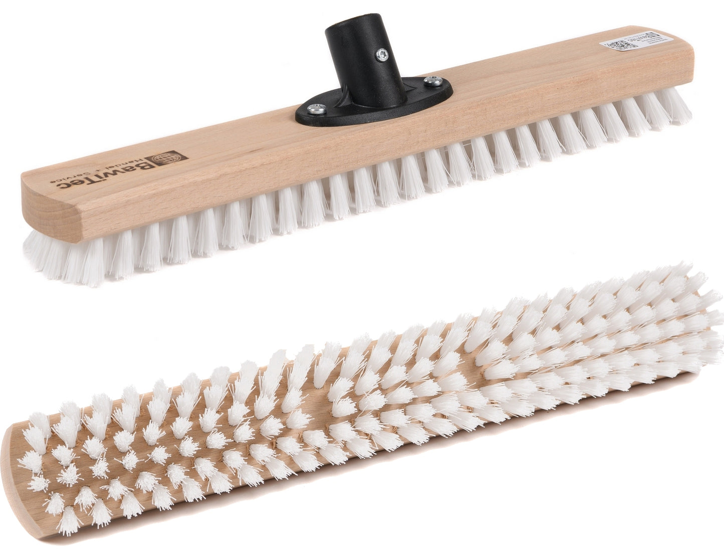 Professional scrubber large-capacity scrubber 40cm with plastic holder screwed without handle wooden scrubber