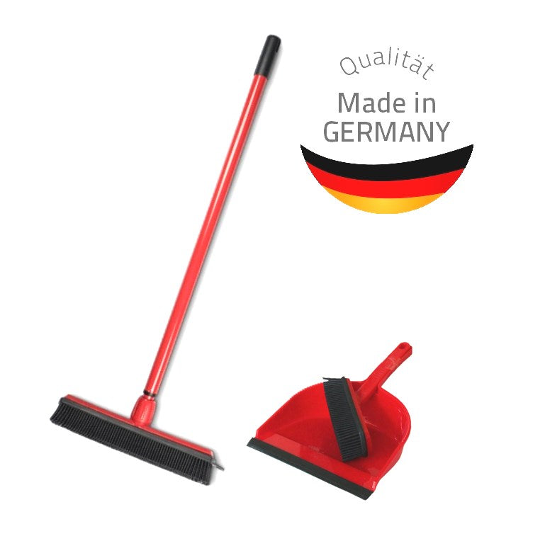 Spezial Noppenbesen Gummibesen-Set Friseurbesen Tierhaarbesen Kunststoff mit Stiel