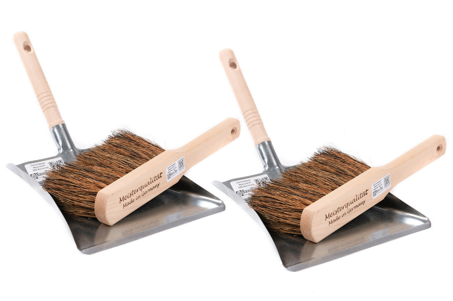 Kehrgarnitur Meisterqualität 2 Stück Set (Arenga-Kokosfaser-Mix) für Handwerker Handwerkerset