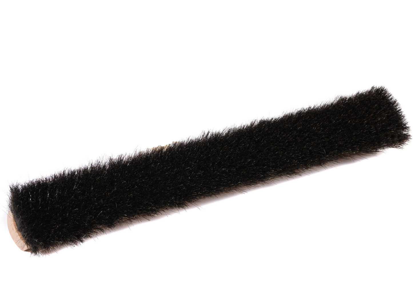 Very soft hall broom made of natural hair and horsehair mixture with screwed metal holder without handle