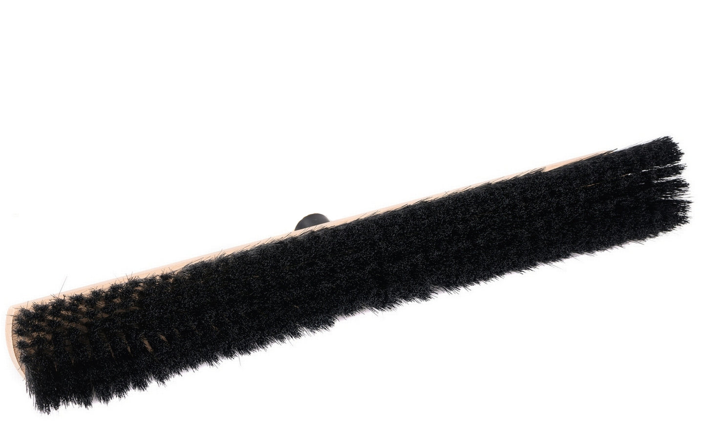 Saalbesen Kunsthaar Borsten schwarz mit Kunststoffhalter für Standardstiele, ohne Stiel