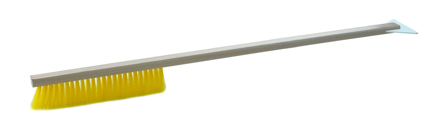 Snow hand brush extra long with ice scraper length 77cm whisk