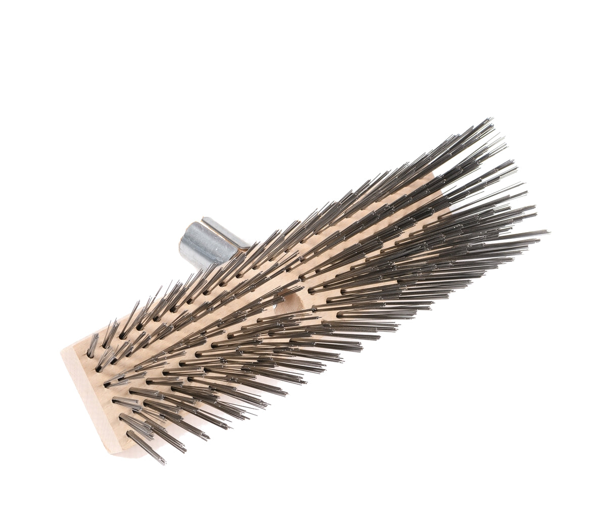 Stabiler Stahldrahtbesen 30cm mit Metallhalter verschraubt ohne Stiel Metall-Besen Drahtbesen