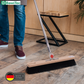 Naturhaar-Rosshaarbesen mit 4-Loch-Wechselsystem und Aluminiumstiel Saalbesen Metallstiel