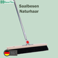 Naturhaar-Rosshaarbesen mit 4-Loch-Wechselsystem und Aluminiumstiel Saalbesen Metallstiel