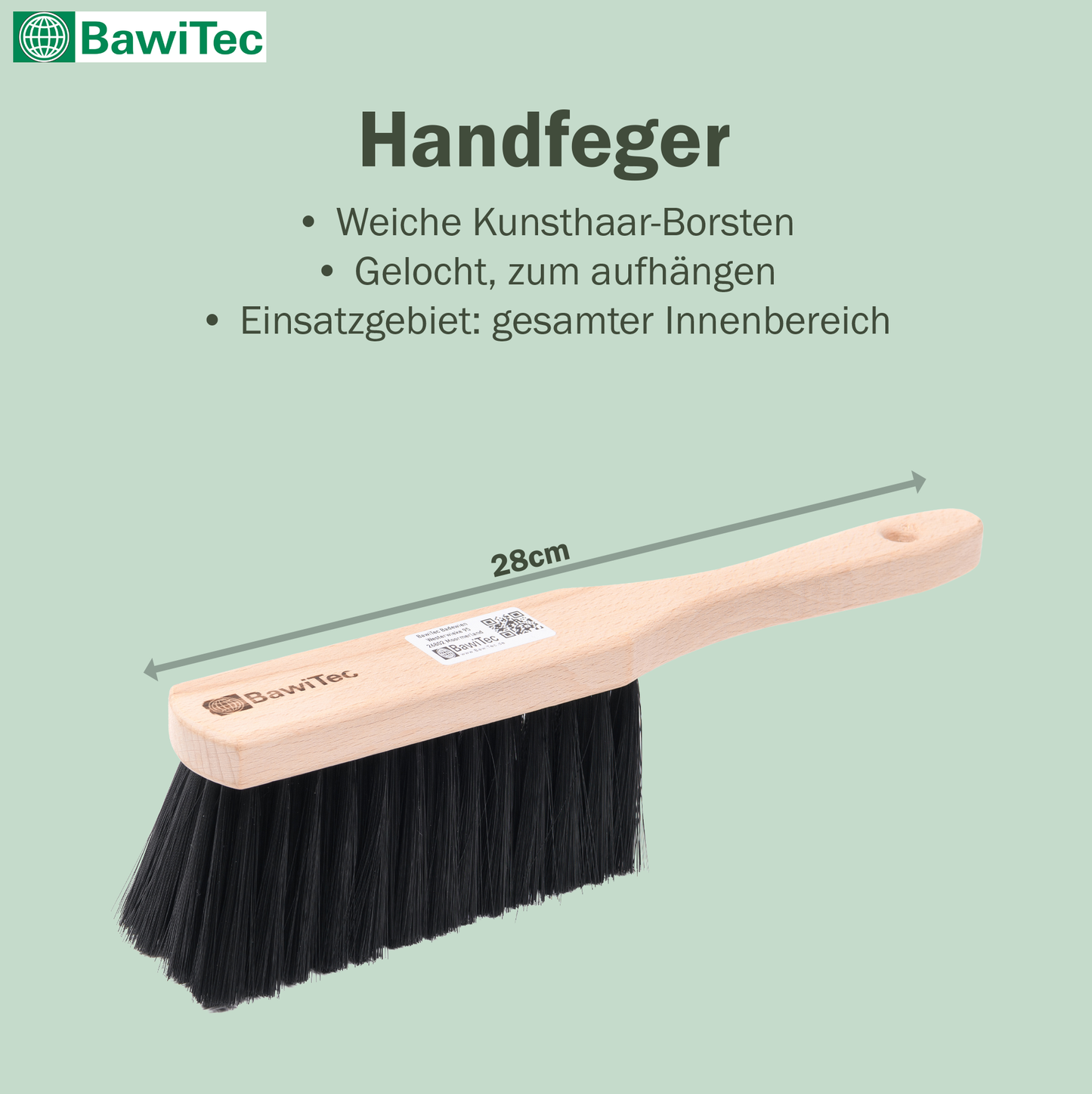 XXL Zimmerbesen Kehrset/Kehrgranitur Kunsthaar-Borsten Komplett-Set Besenset