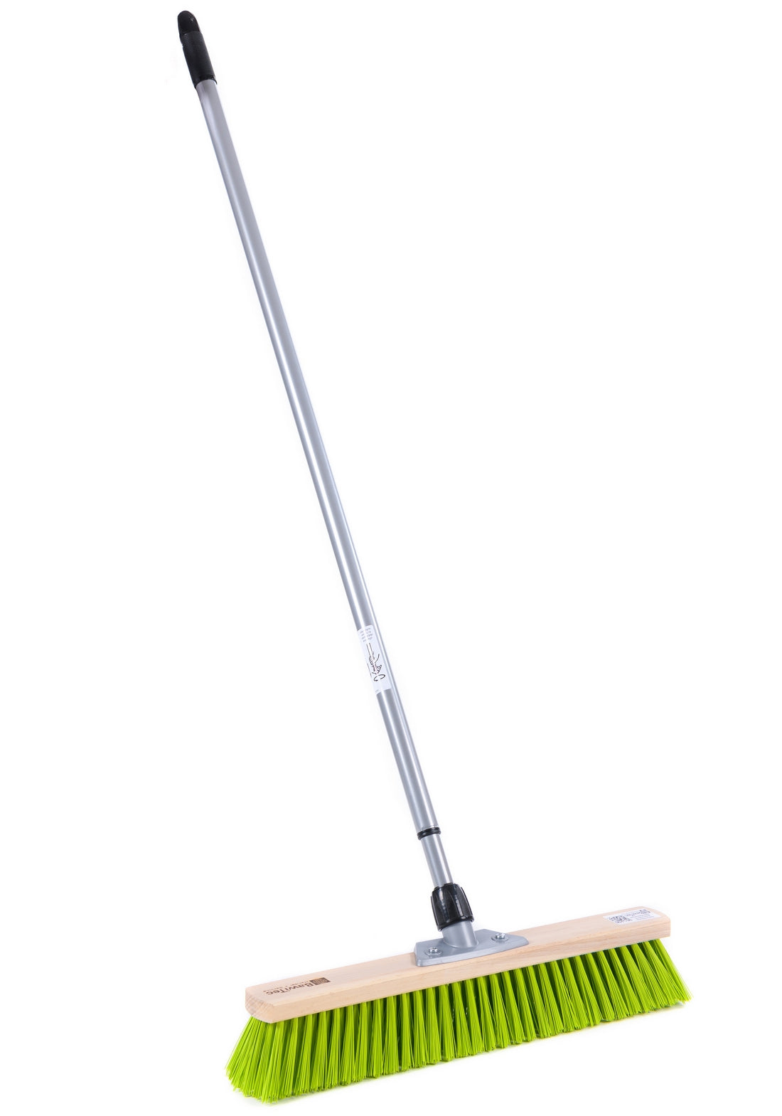 Street broom set sweeping set XL broom neon green telescopic handle hand brush and dustpan