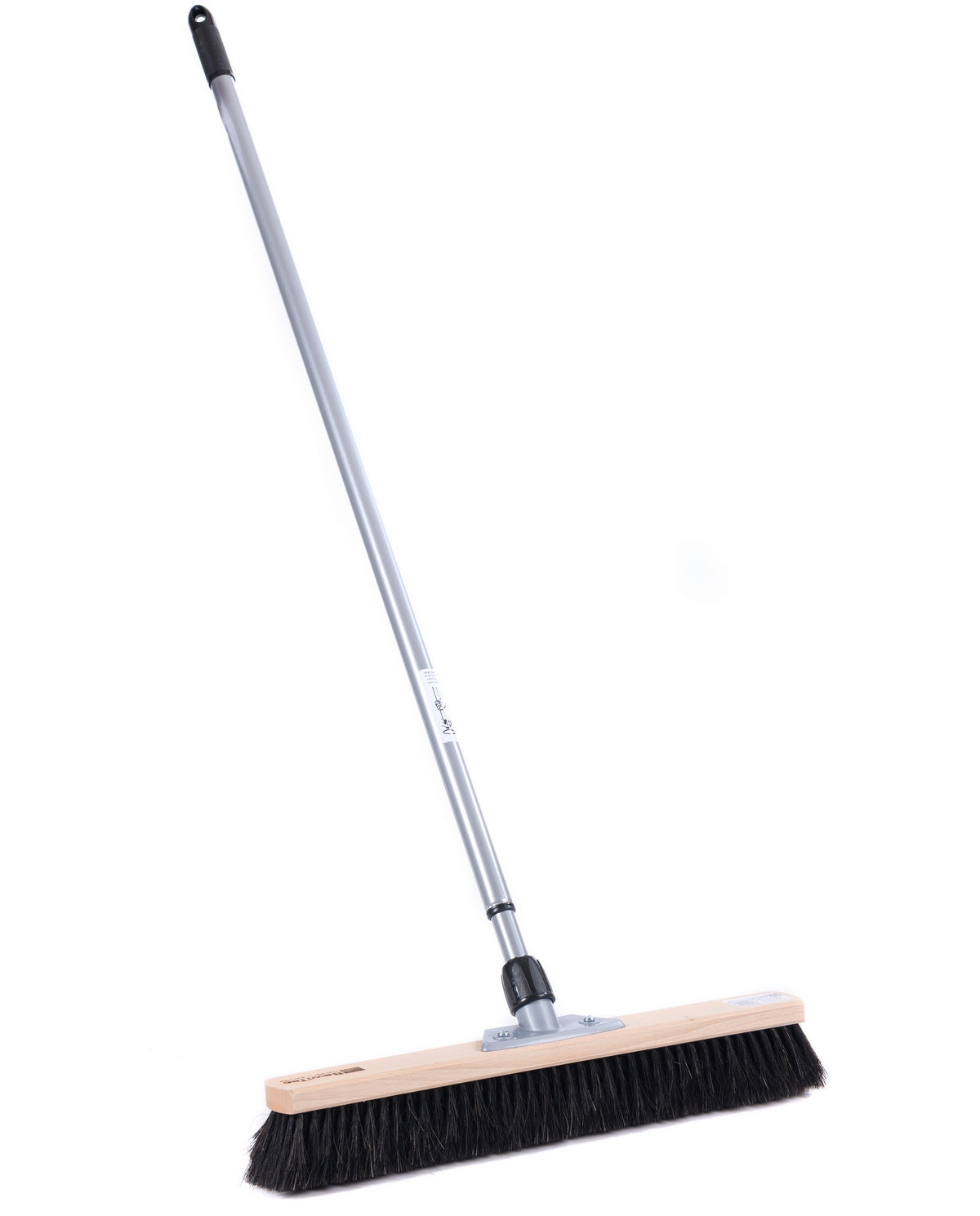 Rosshaarbesen Saalbesen mit Teleskopstiel – Naturhaar 40–60 cm