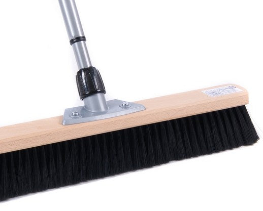 Kehrbesen Set 60 cm mit Teleskopstiel, Handfeger & Kehrschaufel