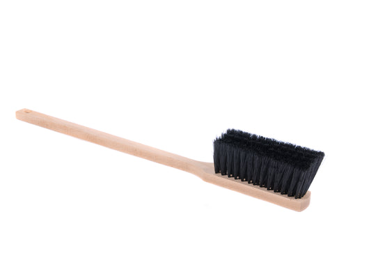 Quality hand brush with long handle 60cm synthetic hair bristles black safety hand brush