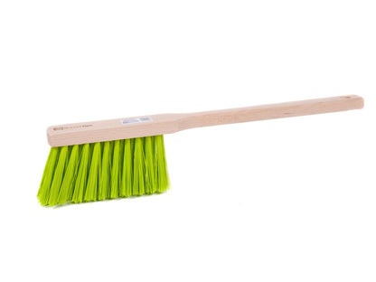 Hand brush hand broom plastic bristles neon green 28cm and 43cm length