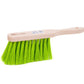 Hand brush hand broom plastic bristles neon green 28cm and 43cm length