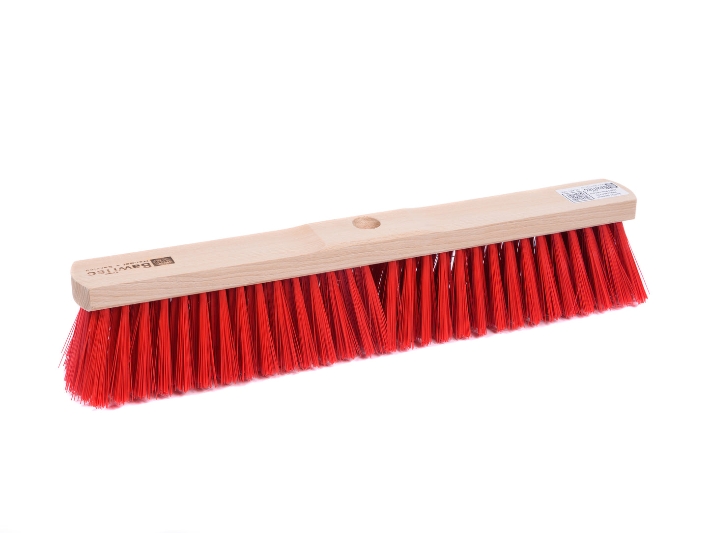 Street broom Eralon Elaston red with handle hole