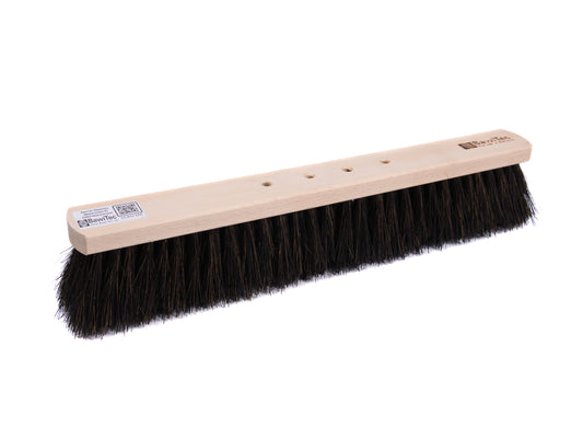 Professional street broom real Arenga bristles with 4-hole change system wet-oil-resistant broom without handle