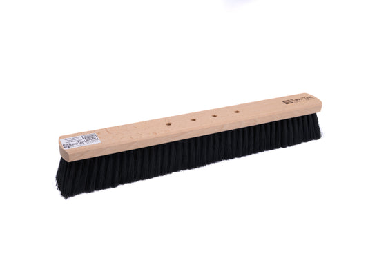Hall broom synthetic hair bristles black with 4-hole changing system, without handle