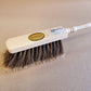 Real horsehair hand brush, very soft, turned from natural wood, length 30cm 
