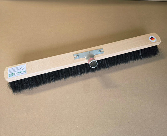 Naturhaar-Roßhaarbesen 60cm mit Metall-Stielhalter (B-Ware)
