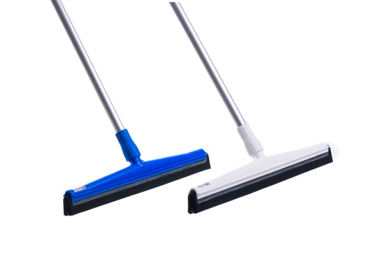 Professional hygiene water squeegee water squeegee with handle aluminum handle according to HACCP white or blue with black rubber lip 